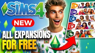 How to Get ALL SIMS 4 EXPANSION PACKS amp DLC for FREE PCMac EA amp STEAM [upl. by Devland422]