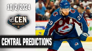 My 202425 NHL Central Division Predictions [upl. by Kira]