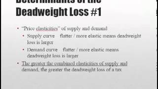 Taxes and Subsidies Part 5 Deadweight Loss and the Laffer Curve [upl. by Dwane11]