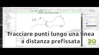 QGIS tracciare punti lungo una linea a distanza data [upl. by Berky]