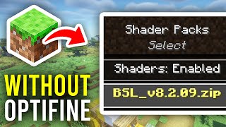 How To Use Shaders Without Optifine In Minecraft  Full Guide [upl. by Romonda]