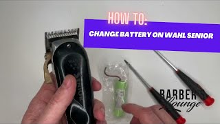 How to change the Battery 🔋 on the Wahl Cordless Senior 💈 [upl. by Koller]