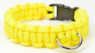 How to Make a Simple Paracord Dog Collar  BoredParacordcom [upl. by Htebazileharas]