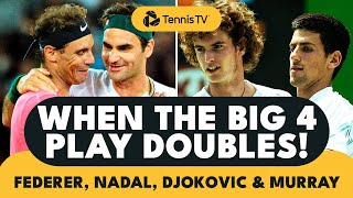 When Federer Nadal Djokovic amp Murray Play Doubles [upl. by Vaish]