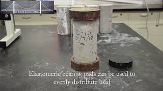 Concrete Cylinder Compression Test ASTM C39 [upl. by Hannus351]