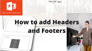 How to add headers and footers to Microsoft PowerPoint [upl. by Zobkiw]