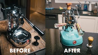 My Recycled Skateboards Espresso Machine Build La Pavoni Europiccola [upl. by Sivi]