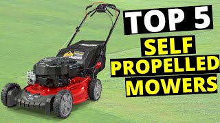 Top 5 Best Self Propelled Lawn Mowers in 2024 Buying Guide  Review Maniac [upl. by Llabmik968]