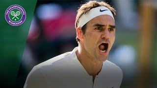 Roger Federer v Milos Raonic highlights  Wimbledon 2017 quarterfinal [upl. by Ailegnave954]