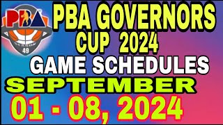 Game schedule  Sept 18 2024  pba game schedule [upl. by Kendre]