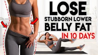 LOSE BELLY FAT in 10 Days lower belly  8 minute Home Workout [upl. by Ydnirb]