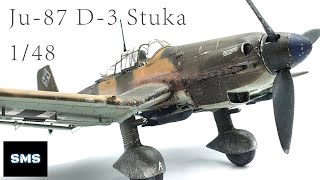 Junkers Ju87 Stuka 148 Hasegawa Hobby 2000 Model aircraft full build [upl. by Katalin]