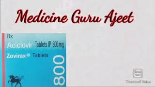 Zovirax 800 mg tablet uses in Hindiacyclovir 800 tablet uses in hindiherpikind tabletacyclovir t [upl. by Ninehc]