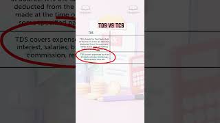 TDS vs TCS  different in TDS AND TCS  Simplest Explanation With Example  Income Tax I CARAJENDRA [upl. by Rahr610]