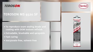 TEROSON MS 9320 SF – Seam Sealing – Traditional Texture Beads [upl. by Traver558]