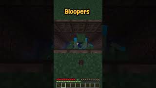 Zombie trap fail minecraft shorts bloopers TwinVerse [upl. by Auhsoj]