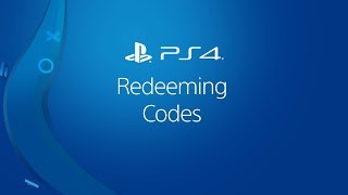 Redeeming Codes on PS4 [upl. by Azilem]