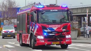 PRIO 1 BRANDWEER SCHIPHOL  Uitruk Brandweer Ambulances amp KMAR naar een treinongeval op Schiphol [upl. by Leanor]