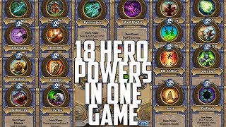 18 Hero Powers In One Turn Hearthstone [upl. by Ajidahk198]