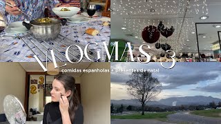 COMIDAS ESPANHOLAS PRESENTES DE NATAL  VLOGMAS 3 [upl. by Cohbath]