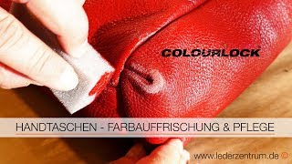 HANDTASCHEN LEDERPFLEGE Anleitung  COLOURLOCK [upl. by Ahterahs67]