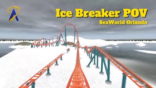 Ice Breaker RideThrough POV at SeaWorld Orlando [upl. by Grussing332]