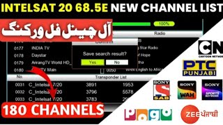 INTELSAT 20 685E NEW CHANNEL LIST  INTELSAT 20 685E NEW UPDATES  INTELSAT 20 685E STRONG TP [upl. by Akirdna]