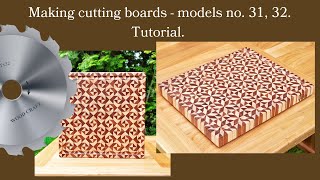 Making cutting boards  models no 31 32 Tutorial Wykonanie desek kuchennych nr 3132 Instruktaż [upl. by Teeter]