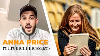 Conor Coady former teammates and more surprise Anna Price with retirement messages [upl. by Postman]