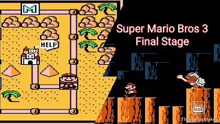 SUPER MARIO BROS NES 3 WORLD 2FINAL STAGE supermario classic snes supermariobros [upl. by Magnusson708]