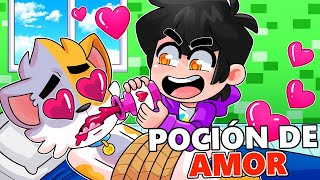 SRJUANCHO ENAMORA A GATITO CON UNA POCION DE AMOR 😱😳 MI MEJOR AMIGO SE ENAMORA DE MI EN MINECRAFT [upl. by Aihppa276]