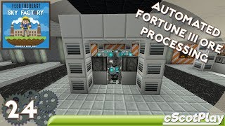 FTB Sky Factory 3 w cScot – Ep 24  Extra Utilities 2 – Mechanical Miner w Fortune III [upl. by Nerahs762]