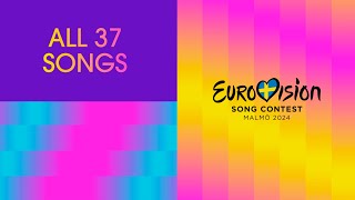 Eurovision Official Roundup All 37 Songs Of Eurovision 2024  UnitedByMusic [upl. by Bores]