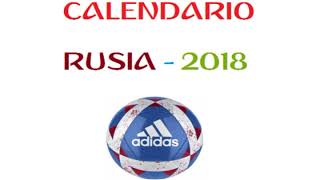 DESCARGAR  CALENDARIO RUSIA 2018  EN EXCEL FREE  GRATIS [upl. by Latterll]