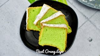 Kek Chiffon Pandan  Pandan Chiffon Cake [upl. by Hewie]