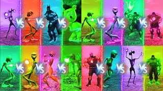 ALL COLOR DANCE CHALLENGE DAME TU COSITA VS HULK VS PATILA VS ALL  Alien Green dance challenge [upl. by Schram]