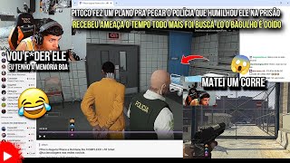 PITOCO FEZ UM PLANO PRA PEGAR O POLÍCIA QUE HUMILHOU ELE NA PRISÃO 😂 O BAGULHO É DOÍDO  GTA RP [upl. by Elocon]