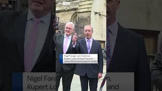 Reform UK MPs arrive at parliament [upl. by Docilla]