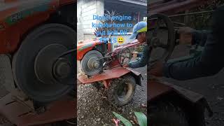 Diesel engine kubota how to put belt RK 801S part2😃😃😃 tractor engine diesel shorts viralshorts [upl. by Orlena]