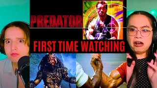 the GIRLS REACT to Predator 1987 THIS IS INSANE First Time Watching Scifi Movies [upl. by Joelie924]