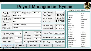 How to Create Advanced Payroll Management Systems with MS Access in Visual BasicNet  Full Tutorial [upl. by Faucher269]