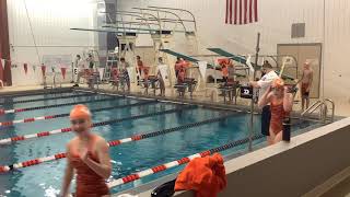 Hamilton Heights Huskies Middle School Swim vs Westfield 2232021 [upl. by Ahsinaw]