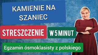 Kamienie na szaniec streszczenie na egzamin ósmoklasisty w 5 minut [upl. by Skip]