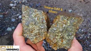 Logging Road amp Creek Reveals High Grade Gold Ore [upl. by Dlonyer839]