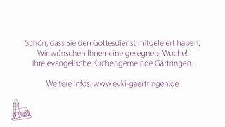 Ev Kirchengemeinde Gärtringen  Gottesdienst 3November [upl. by Lehacim]