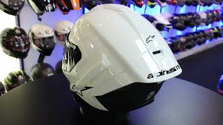 Alpinestars Supertech R10 Motorcycle Helmet White [upl. by Ynnavoj]