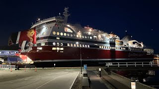 Fjordline MS Oslofjord arrival in Sandefjord  Timelapse with music [upl. by Olsson77]