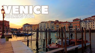 Sunset Walk Around the Grand Canal  Venice ITALY [upl. by Attenaj]