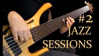 JAZZ STANDARDS  SUGAR  Fretless Bass Improvisation in C Minor [upl. by Halbeib640]