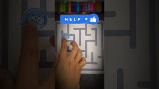 labyrinth puzzle game 😱 sadness from inside out insideout2 puzzlegame labyrinth [upl. by Annail]